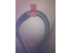 porte tuyau aspirateur simple de los hogares suministros creado freecad hoover apoyo tubo 3d print model - Mito3D