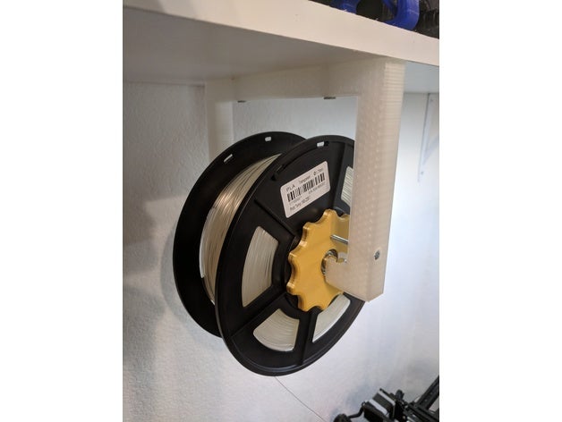 suspended filament spool holder 3d printer accessories hanger mount 3D print model - Mito3D