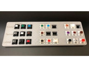 mx interruptor de la llave comparación junta cereza gateron kailh etiquetas equipo teclado mecánico 3d print model - Mito3D