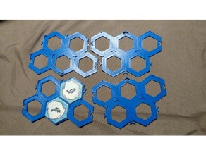 modular hex tile board hey thats my fish toy game accessories hexagon 3d print model - Mito3D