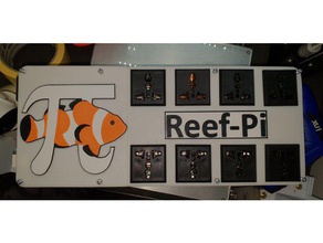 reef-pi aquarium controller alloggiamento della scheda di alimentazione 3d la stampa acquari pesce serbatoio acquario marino raspberry pi barriera 3d print model - Mito3D