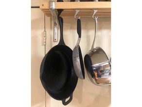 pot hook kitchen rack dining 3d print model - Mito3D