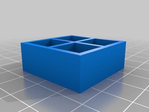 2x2-vial-rack tool Inhaber - Boxen 1255 angepasst 3d print model - Mito3D