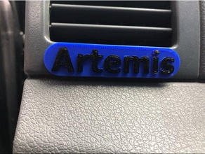 ready player one art3mis name tag 3d printing 3d print model - Mito3D