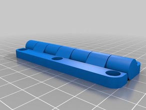 my customized parametric hinge 2 parts 3d print model - Mito3D
