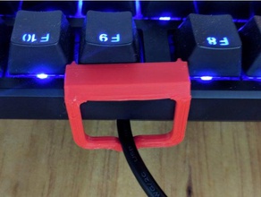 patito de un cable protector completo tkl la oficina teclado mecánico usb 3d print model - Mito3D
