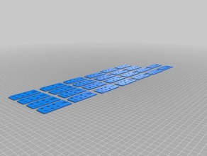 full braille alphabet other blind platelets 3d print model - Mito3D