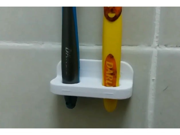 minimalista titular da escova de dentes casa banho 3D print model - Mito3D
