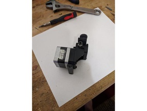 geared bowden extruder using bondtech gears 3d printer extruders btech 3d print model - Mito3D