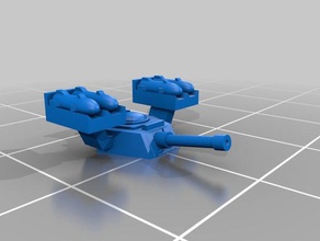 scala epica chimera torrette i veicoli 6mm scifi serbatoio 3d print model - Mito3D