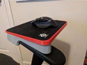 mousepad chair mount office 3d print model - Mito3D