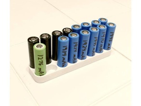Suporte para bateria 18650 ferramenta os titulares caixas titular tampa de 3d print model - Mito3D