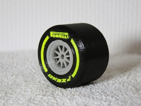 formula 1 2018 rear wheel scale 110 scans replicas ferrari formula1 mercedes rim tyre 3d print model - Mito3D
