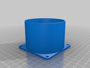 80 mm fan pipe adapter electronics customized 3d print model - Mito3D
