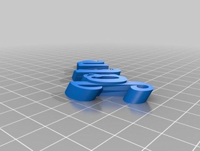 özelleştirilmiş iamburnystext adım keyfob Anahtarlık organizasyon 3d print model - Mito3D