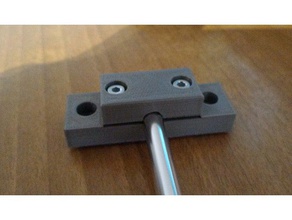 8 mm smooth bars block 3d printer parts print am8 anet a8 bar frame iron 3d print model - Mito3D