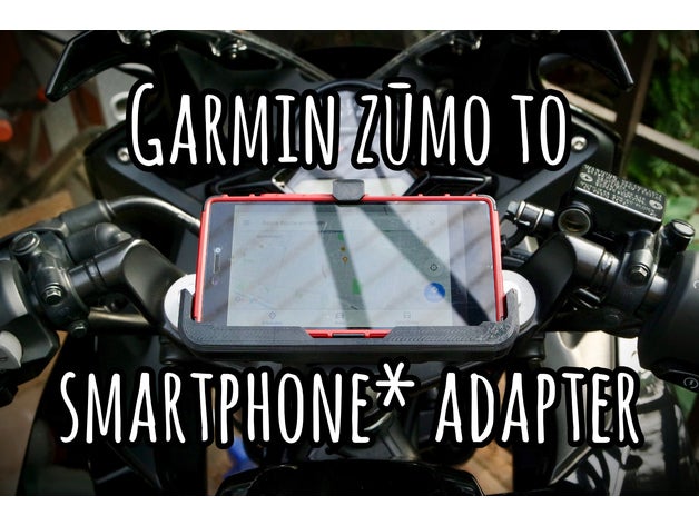sort customizable garmin zumo smartphone adapter automotive mount huawei p8 3D print model - Mito3D
