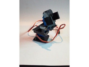 micro servo 9g Arme hobby arduino Halterung Kamera mount 3d print model - Mito3D
