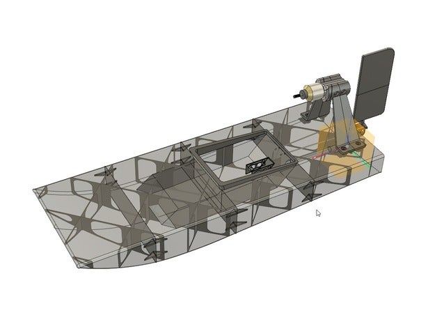 rc airboat swamp buggy vehículos pantano de el barco 3D print model - Mito3D