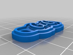 gg keychain keychains customized 3d print model - Mito3D