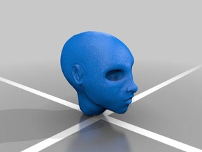 weibliche Kopf-v1 Skulpturen 3d print model - Mito3D