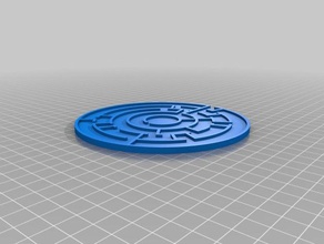 mon personnalisés labyrinthe cercle genejuniorrator les jouets jeux 3d print model - Mito3D