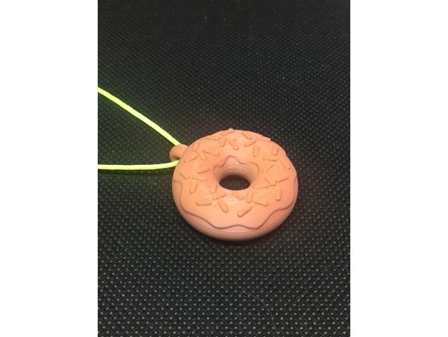 donut pendant accessories donuts doughnut jewelry 3D print model - Mito3D