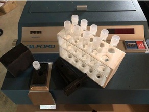 portoir pour tubes à essais générateur de la biologie openscad paramétrique 3d print model - Mito3D