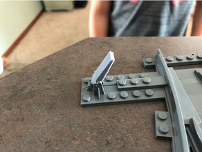 lego pista de tren interruptor palanca la construcción juguetes 3d print model - Mito3D