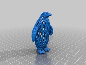 penguin voronoi animals 3d print model - Mito3D