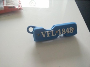 vfl bochum 1848 proteus anahtar tutucu ev malzemeleri dfb futbol Anahtarlık 3d print model - Mito3D