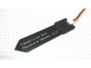 kapasitif toprak nemi sensörü v12 konut açık bahçe 3d print model - Mito3D