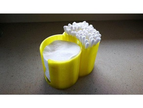 contenitore cotton fioc pastiglie bagno gli auricolari cuscinetti 3d print model - Mito3D