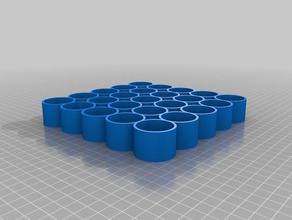 meine angepasste parametrische Flasche tray kleine e-liquidpaintnail Lack-Flaschen Organisation 3d print model - Mito3D