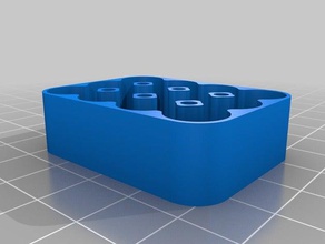 my customized battery case aaa 3x4 containers 3d print model - Mito3D
