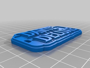 dante deluxe Anahtarlık özelleştirilmiş 3d print model - Mito3D