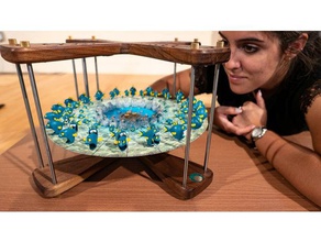 Balık 3d zoetrope yeme 4-normal balık mekanik oyuncaklar 3d print model - Mito3D