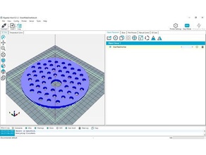 basement floor drain plate hvac condensate holes replacement parts 3d print model - Mito3D