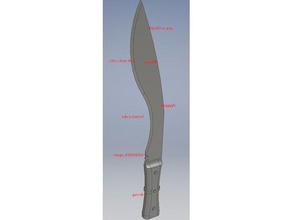 kri acht scans replicas barrack obama blade curry denzel dnd edn knife kukri lil pump machete meme miniature nepal ripboonk yung lean 3d print model - Mito3D