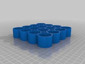 meine angepasste parametrische Flasche tray kleine e-liquidpaintnail Lack-Flaschen Organisation 3d print model - Mito3D