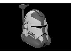 comandante wolffe fase 2 do capacete adereços clone wars star 3d print model - Mito3D