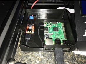 ender 3 tray raspberry pi case 3d printer parts drawer octopi 3d print model - Mito3D