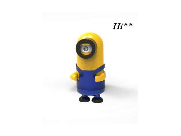 les minions de chiffres poupée 3d l'impression mignon d'affichage jouet 3D print model - Mito3D