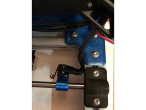 end stop bracket 3d printer parts 3030 8mm anet a8 mods limit switch mount 3d print model - Mito3D