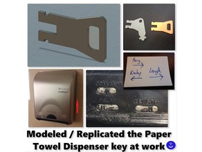 georgia-pacific enmotion papel toalha dispenser chave casa de banho 3d print model - Mito3D