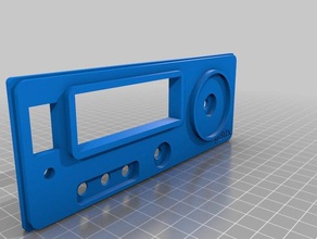 ubitx case du2rk front panel redesign electronics ham radio qrp 3d print model - Mito3D