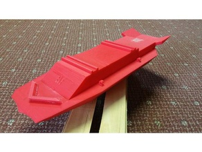 rc hidrodeslizador vehículos rcboat barco 3d print model - Mito3D