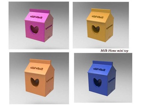 milk home miniature toy 3d printer accessories art design figure 3d print model - Mito3D