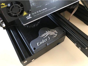 creality ender 3 de la junta protección del ventilador 3d impresora partes 3d print model - Mito3D