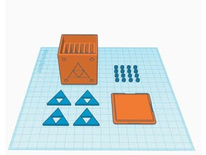 zelda triforce nintendo-Schalter Spiel-box video Spiele Fall Legende 3d print model - Mito3D